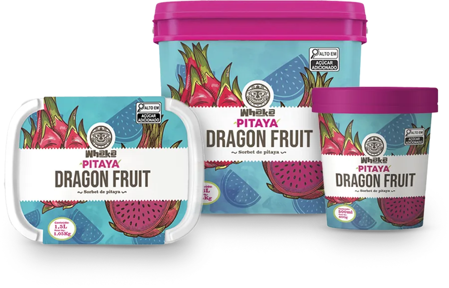 Envases de pitaya Whaka